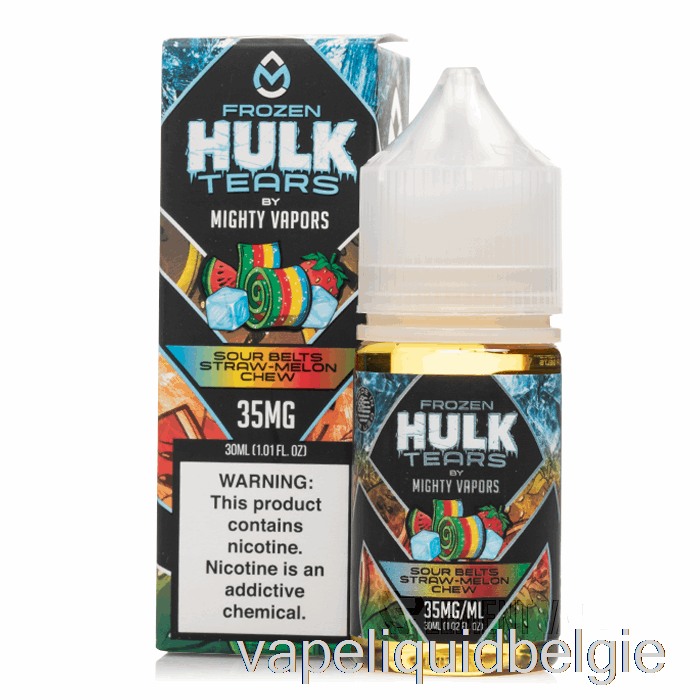 Vape Vloeistof Bevroren Zure Riemen Stro Meloen Kauwen - Hulk Tranen Zouten - 30ml 50mg